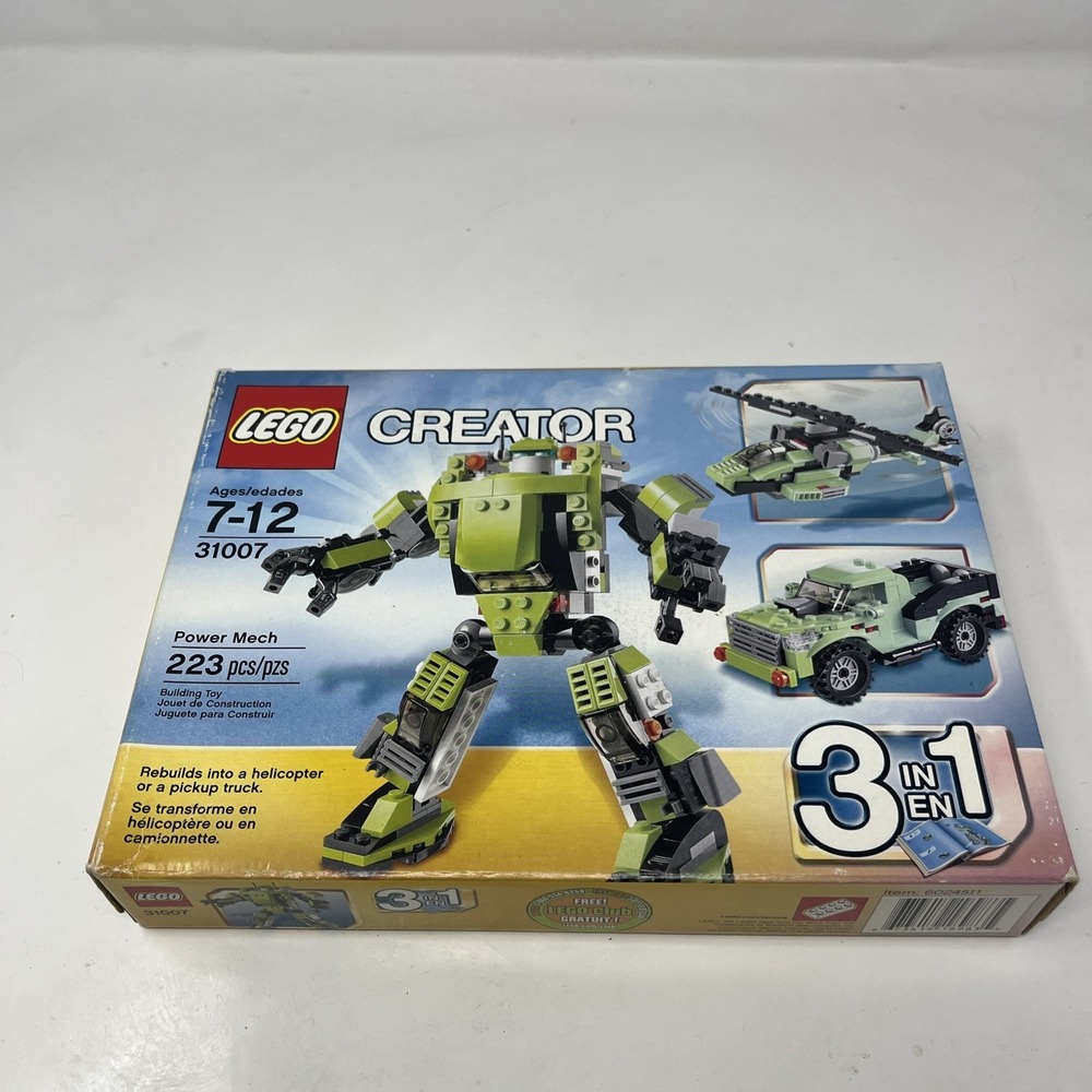 LEGO Creator Power Mech 31007 3-in-1 Building Set New SEALED